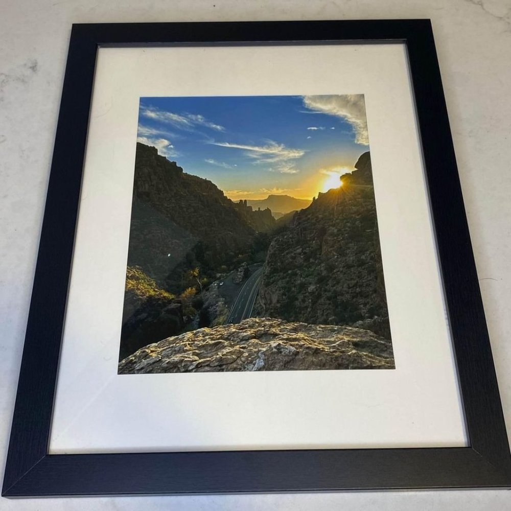 Mountain Sunset Photo 15.5 X 12.5